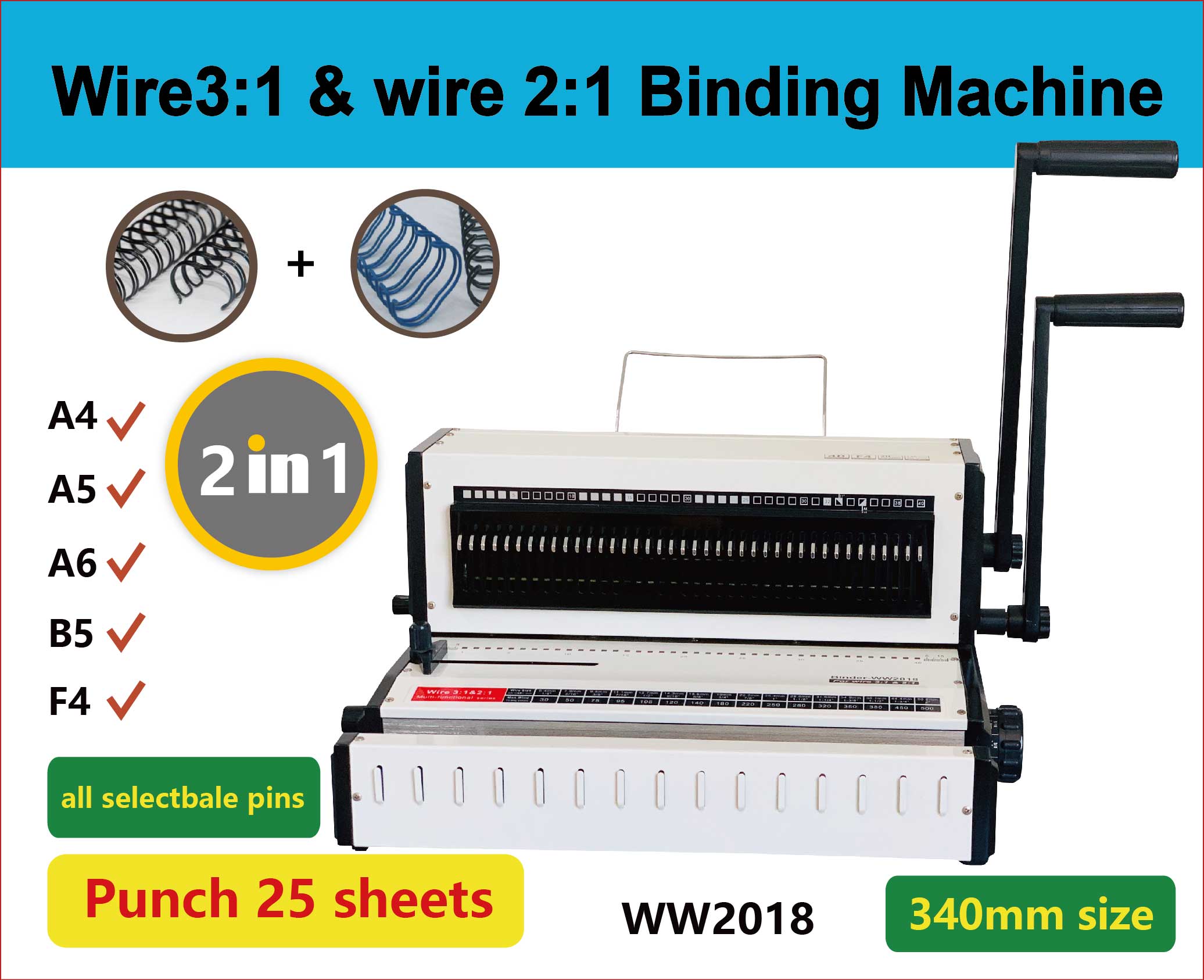 WW2018 Desktop Multifunctional - Binding Machine Comb review and price